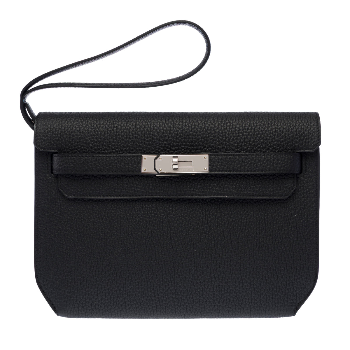 Sac HERMES Sac a depeches en Cuir Noir - 104010