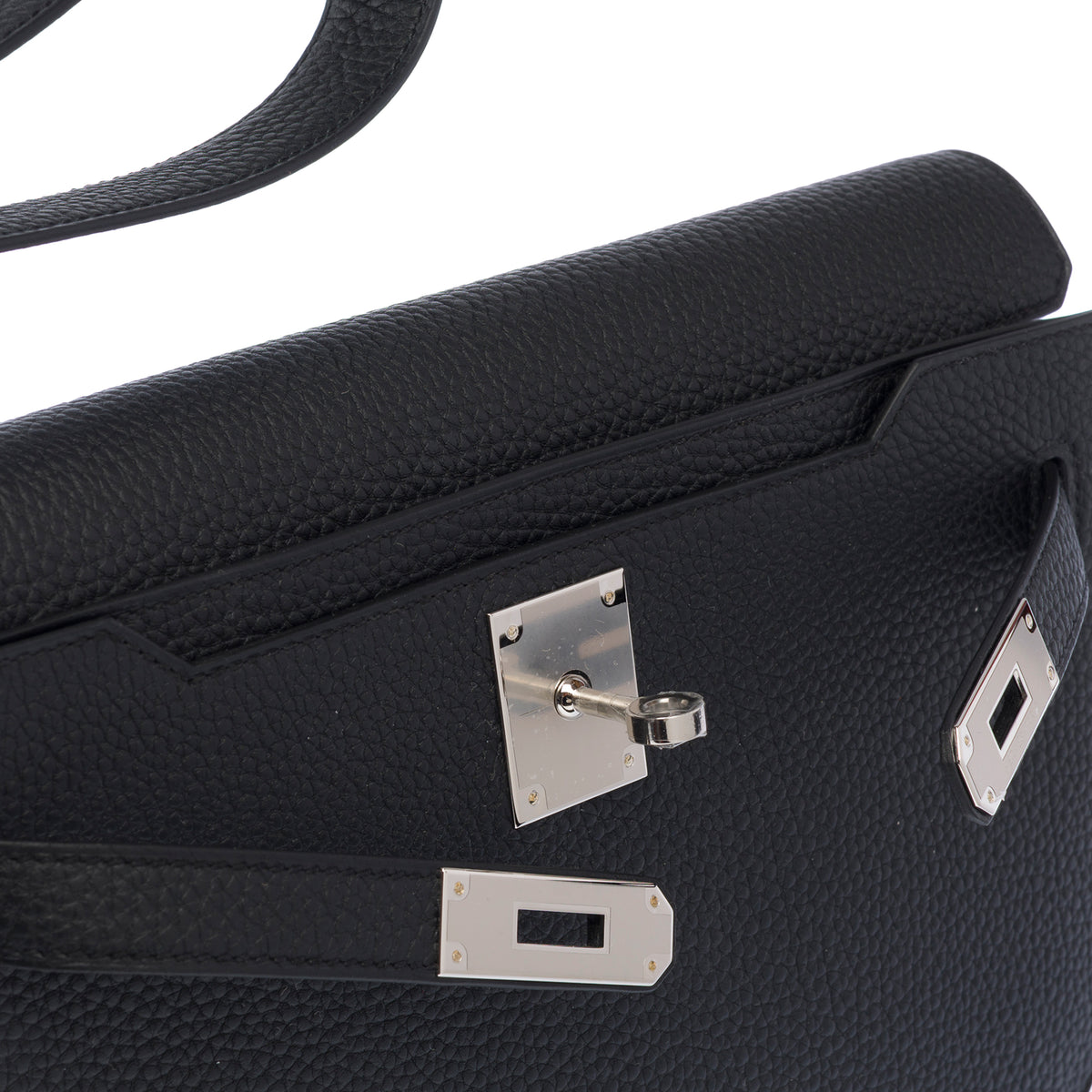 Sac HERMES Sac a depeches en Cuir Noir - 104010