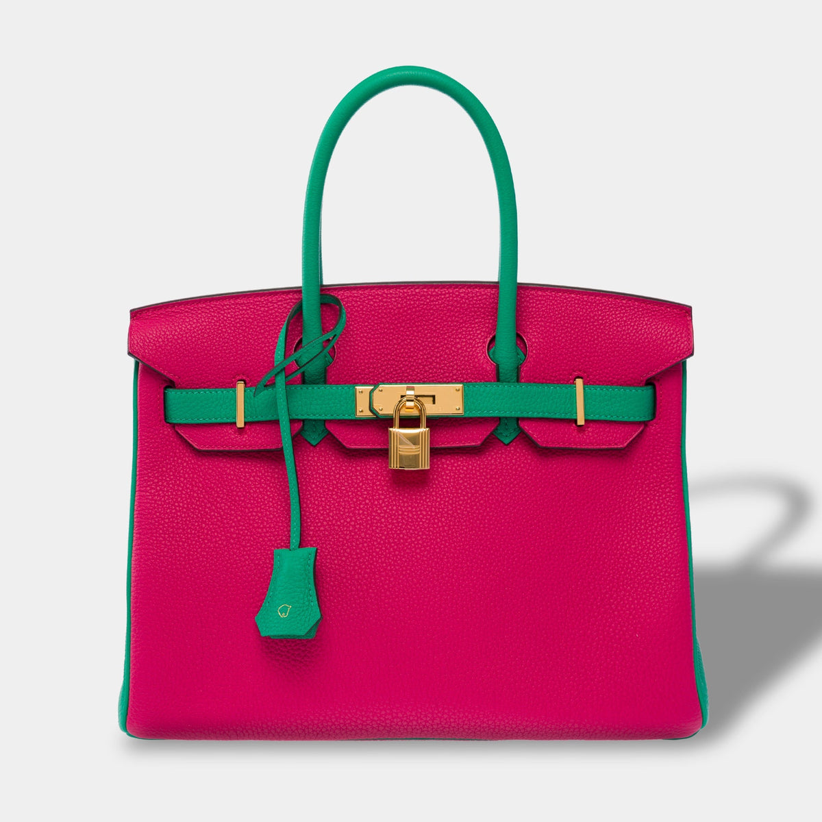 Sac HERMES Birkin 30 en Cuir Rose - 104079