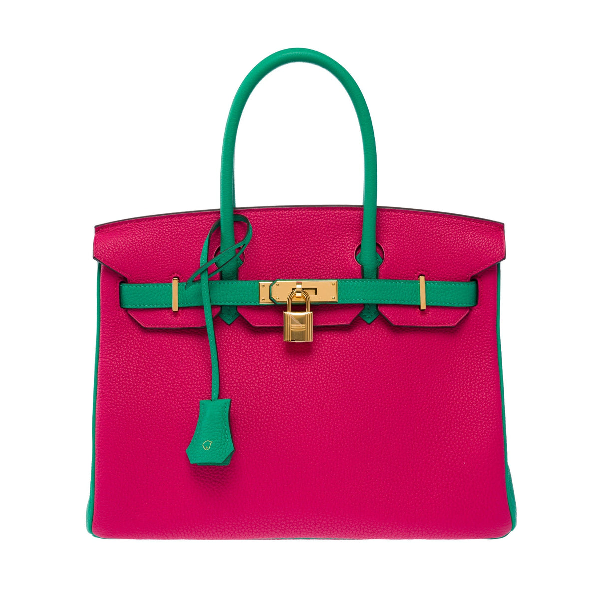 Sac HERMES Birkin 30 en Cuir Rose - 104079