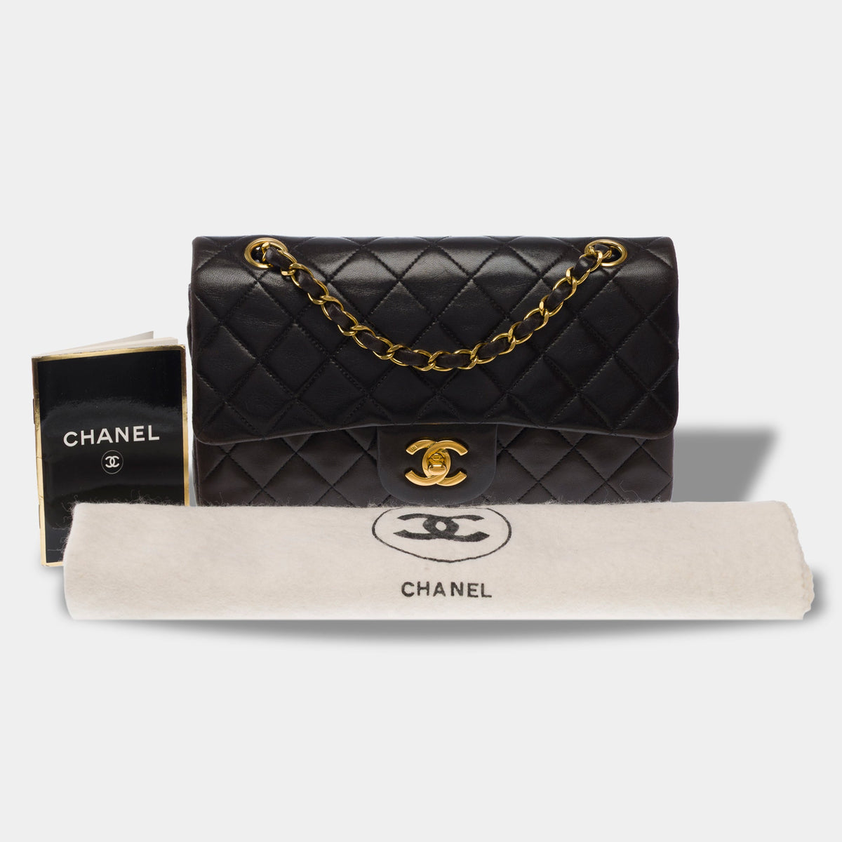 Sac CHANEL Timeless/Classique en Cuir Marron - 104056