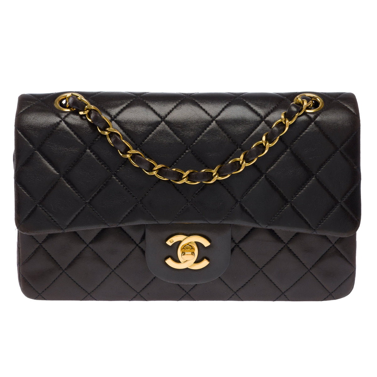 Sac CHANEL Timeless/Classique en Cuir Marron - 104056