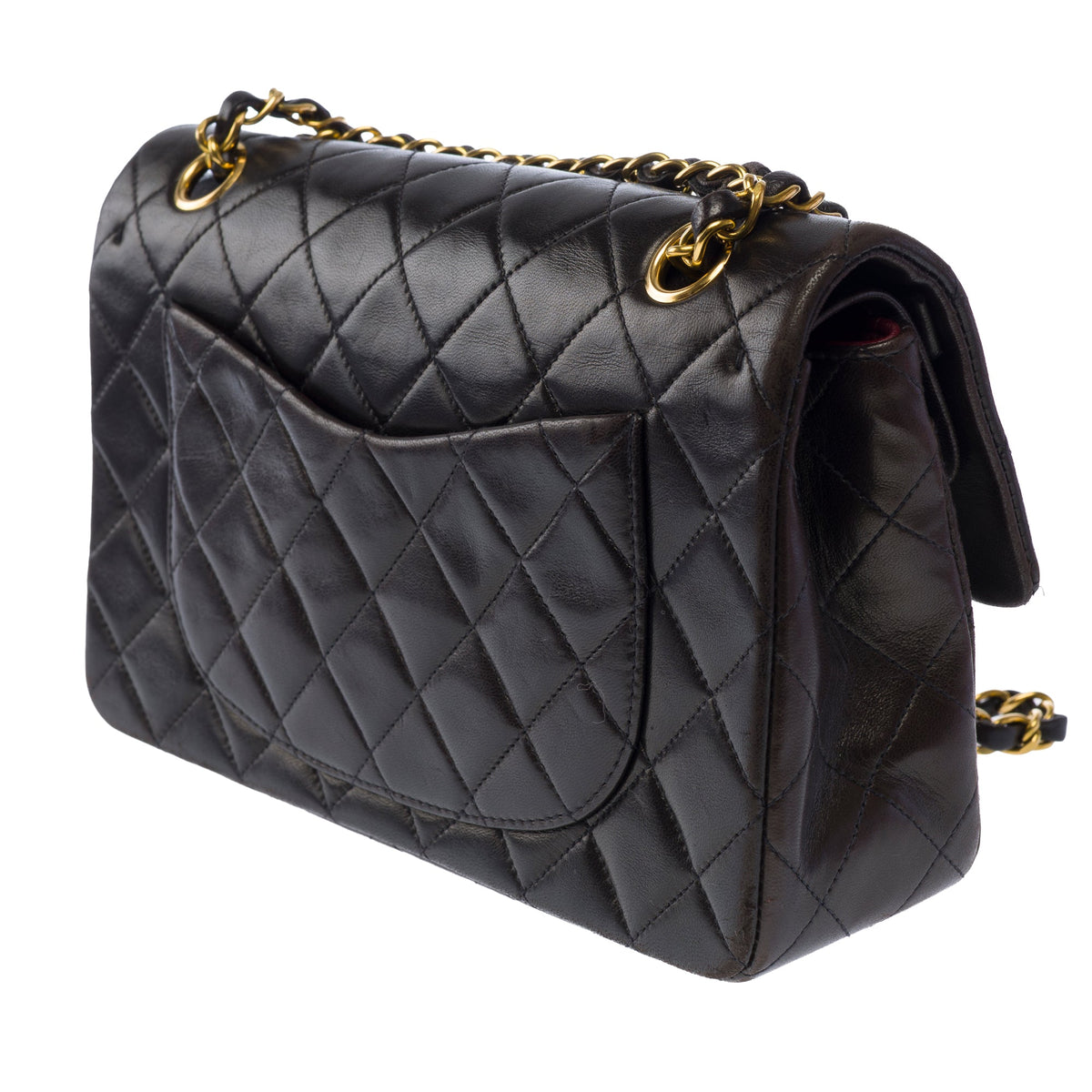 Sac CHANEL Timeless/Classique en Cuir Marron - 104056